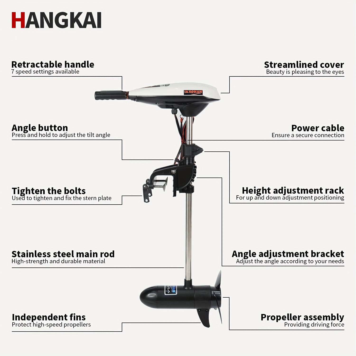 KOETSU HANGKAI Motore elettric - Fishing Boat Outboard Motor recensione e prezzo